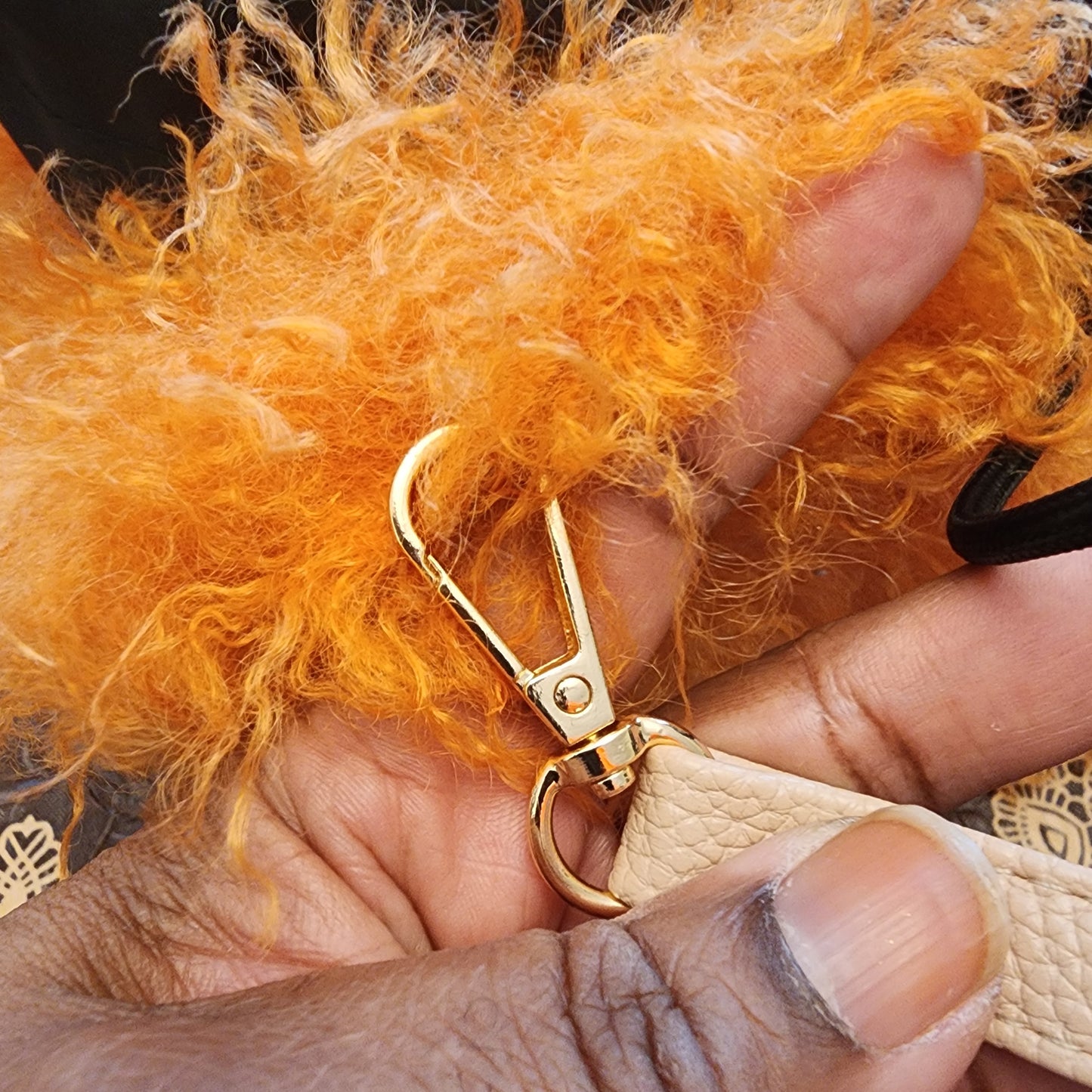 Faux Mongolian Fur Hand Bag (Shufetti)