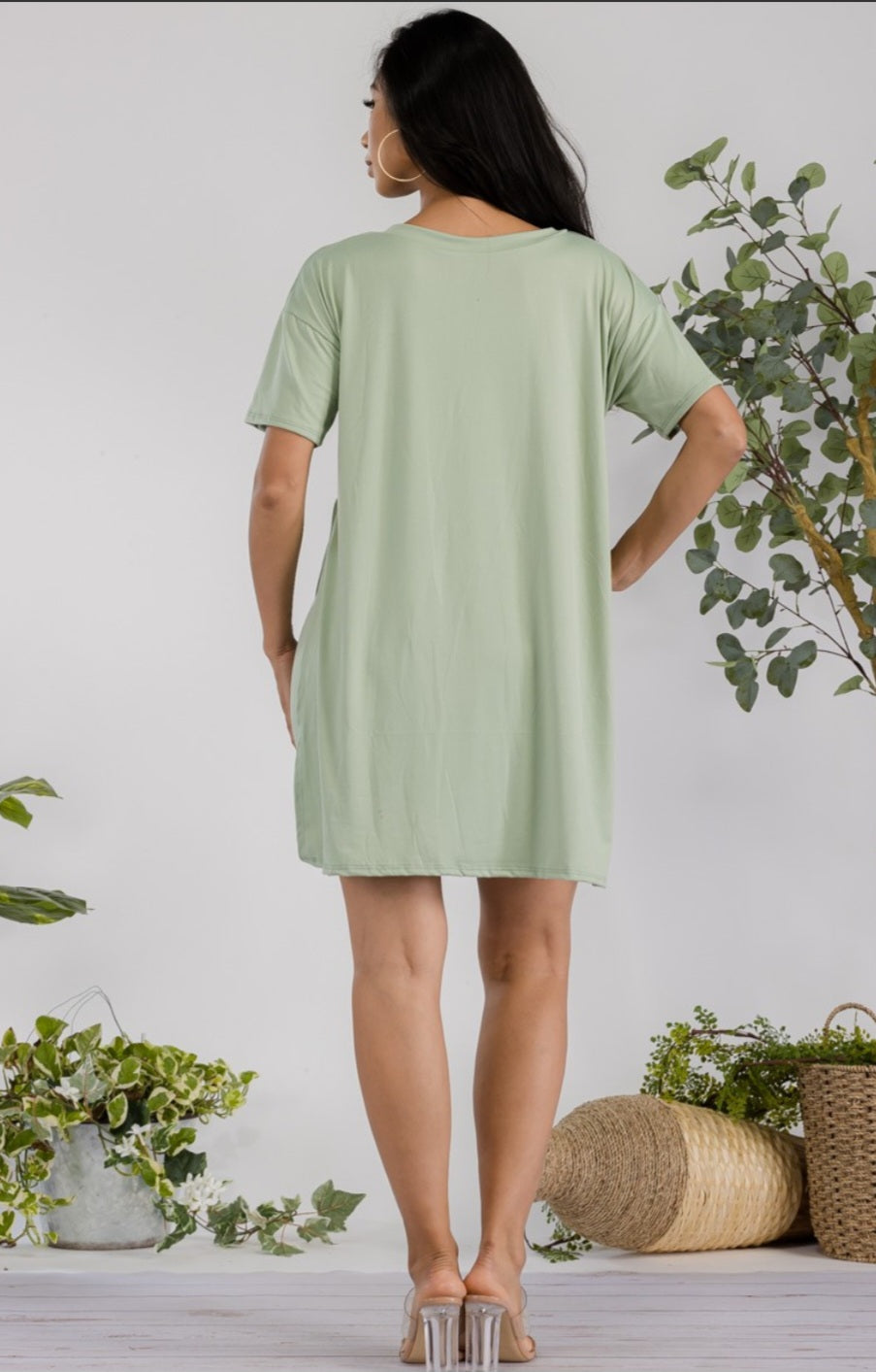 Light Green 2 Piece Stretch Short Set